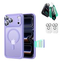iPhone 17 Pro Bundle Classic Hybrid Magnetic Case (Camera Control) and Armorite Screen Protector - Frosted Purple