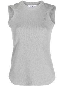 The Attico Reese ribbed tank top - Gris