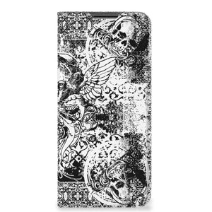 Mobiel BookCase OPPO A54 5G | A74 5G | A93 5G Skulls Angel