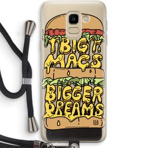 Big Macs Bigger Dreams: Samsung Galaxy J6 (2018) Transparant Hoesje met koord