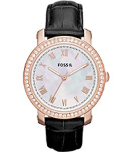 Horlogeband Fossil ES3117 Leder Zwart 18mm