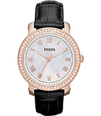Horlogeband Fossil ES3117 Leder Zwart 18mm