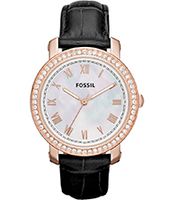 Horlogeband Fossil ES3117 Leder Zwart 18mm