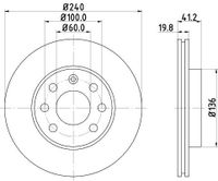 Remschijf 8DD355108331