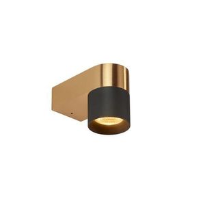 Trizo21 Audy-Wall 1S Duo Wandlamp - 2700K - 40Â° - Messing frame - Grijze ring