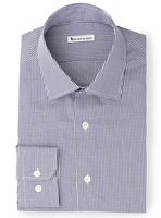 BERBIANO - Navy popeline boernbont overhemd - Kento 2