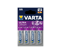 Varta 4x AA Lithium Wegwerpbatterij - thumbnail