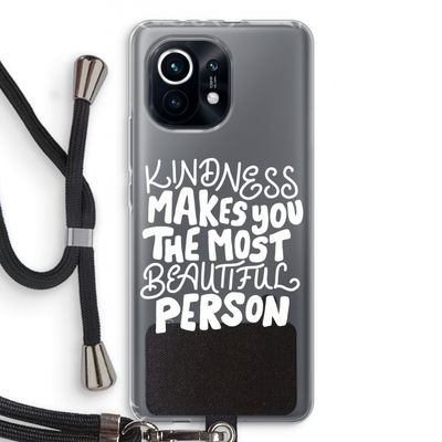 The prettiest: Xiaomi Mi 11 Transparant Hoesje met koord
