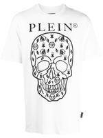 Philipp Plein t-shirt à imprimé tête de mort - Blanc - thumbnail