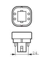 Philips MASTER PL-C 4 Pin fluorescente lamp 13 W G24q-1 Warm wit - thumbnail