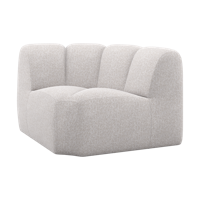 Woood Mojo bank hoekelement bouclé Ecru Melange