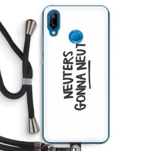 Neuters: Huawei P20 Lite Transparant Hoesje met koord