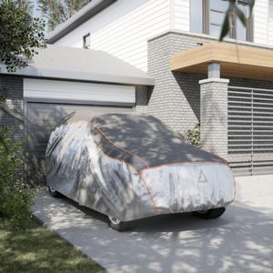 VidaXL Autohoes voor suv hagelbescherming xl zilverkleurig en grijs