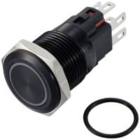 TRU COMPONENTS TC-12647460 Drukschakelaar 250 V/AC 3 A 1x uit/(aan) IP65 RGB Continu Aluminium (geëloxeerd) 1 stuk(s)