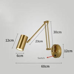 LUXARM Verstelbare Wandlamp met Lange Arm