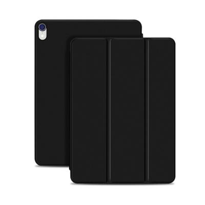 Horizontale Flip Ultra-thin Double-sided Clip magnetische PU lederen Case voor iPad Pro 11 inch (2018) met drie-vouwen houder & slaap / Wake-up funct
