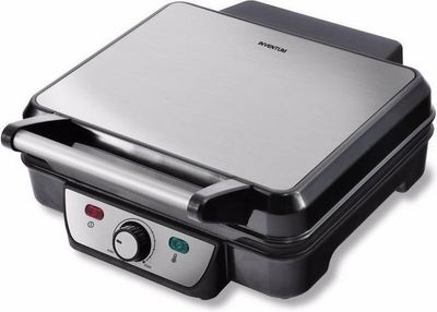 Inventum Contactgrill Uitklapbaar RVS/Zwart
