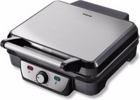 Inventum Contactgrill Uitklapbaar RVS/Zwart