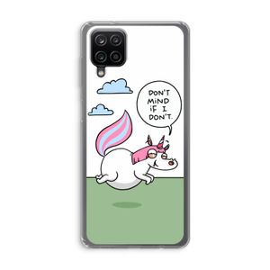 Unicorn: Samsung Galaxy A12 Transparant Hoesje