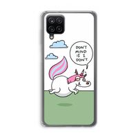 Unicorn: Samsung Galaxy A12 Transparant Hoesje