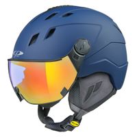CP Corao+ skihelm blauw met single spiegel vizier (2 Keuzes) - zeer veilig - thumbnail
