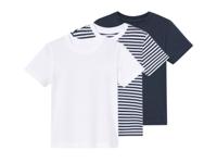 lupilu 3 kinder T-shirts (Donkerblauw/wit/gestreept, 110/116)