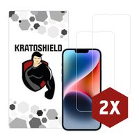 2-pack Kratoshield iPhone 14 Plus Screenprotector - Glass - 2.5D - thumbnail