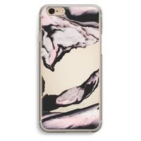 Roze stroom: iPhone 6 / 6S Transparant Hoesje