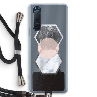 Creatieve toets: Sony Xperia 5 II Transparant Hoesje met koord