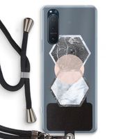 Creatieve toets: Sony Xperia 5 II Transparant Hoesje met koord