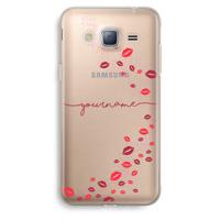 Kusjes: Samsung Galaxy J3 (2016) Transparant Hoesje - thumbnail