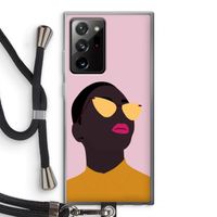 Yellow glasses: Samsung Galaxy Note 20 Ultra / Note 20 Ultra 5G Transparant Hoesje met koord