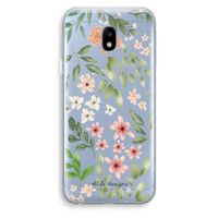 Botanical sweet flower heaven: Samsung Galaxy J3 (2017) Transparant Hoesje