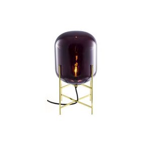 Pulpo Oda Small Vloerlamp - Aubergine - Messing