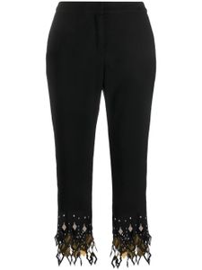 Rabanne pantalon court à détails de clous - Noir