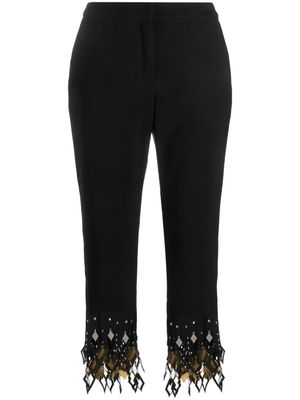Rabanne pantalon court à détails de clous - Noir