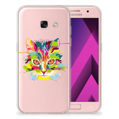 Samsung Galaxy A3 2017 Telefoonhoesje met Naam Cat Color Samsung Galaxy A3 2017 Telefoonhoesje met Naam Cat Color