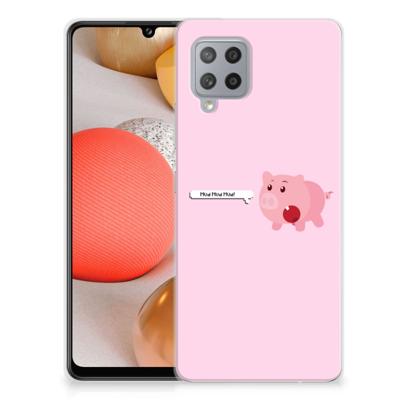 Samsung Galaxy A42 Telefoonhoesje met Naam Pig Mud Samsung Galaxy A42 Telefoonhoesje met Naam Pig Mud