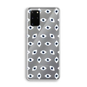 Eyes pattern: Samsung Galaxy S20 Plus Transparant Hoesje
