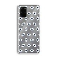 Eyes pattern: Samsung Galaxy S20 Plus Transparant Hoesje