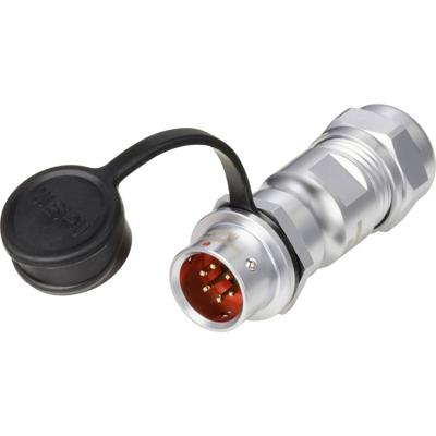 Weipu SF1211/P6 II Ronde connector Stekker, recht Totaal aantal polen: 6 Serie (ronde connectoren): SF12 1 stuk(s)