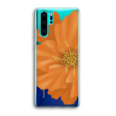Orange Ellila flower: Huawei P30 Pro Transparant Hoesje