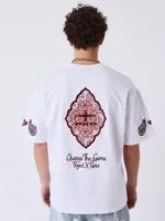 Project X Paris Embroidered T-Shirt Heren Wit - Maat XL - Kleur: Wit | Soccerfanshop