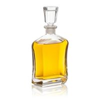 Glazen decoratie fles/karaf 700 ml/26 cm voor water of likeuren - Whiskeykaraffen - thumbnail