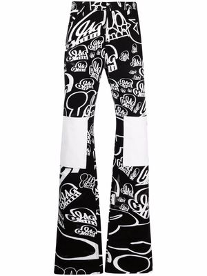 Off-White x Katsu jean droit imprimé - Noir