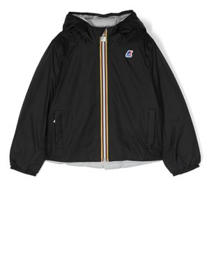 K Way Kids veste zippée à patch logo - Noir