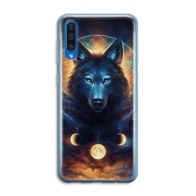 Wolf Dreamcatcher: Samsung Galaxy A50 Transparant Hoesje