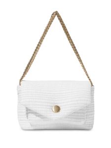 Proenza Schouler sac porté épaule Raffia PS Harris - Blanc