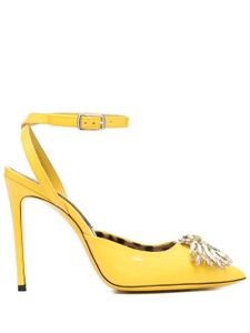 Philipp Plein escarpins vernice 110 mm à onrements en cristal - Jaune