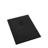douchevloer 80x120x3,5cm antislip mat zwart - thumbnail